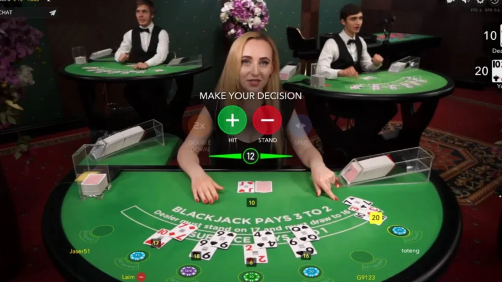 เริ่มต้นแค่หลักสิบก็เล่น blackjack evolution ได้