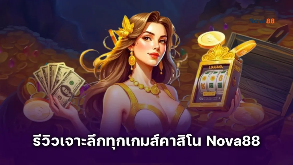Nova88 คาสิโน รีวิวเจาะลึกทุกเกมส์ พร้อมเหตุผลที่เซียนคาสิโนเลือกเล่นที่นี่